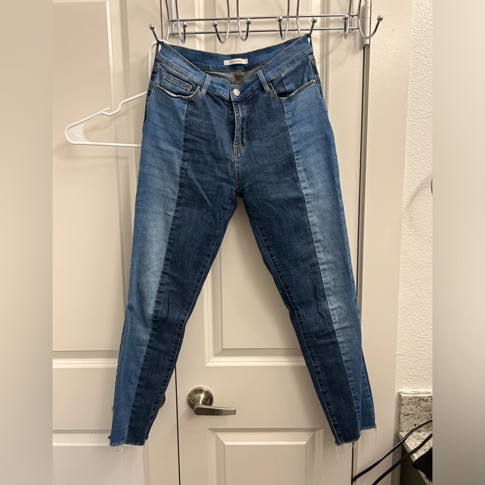Pacsun two toned skinny jeans